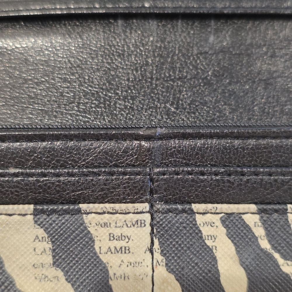 Y2K L.A.M.B. Zebra Newsprint Wallet - Picture 6 of 9